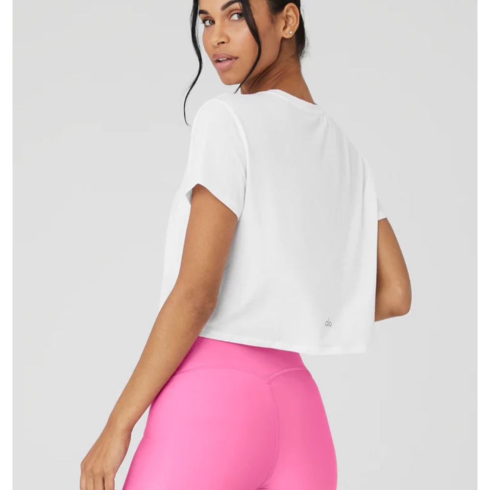Alo Cropped All Day short sleeve xs